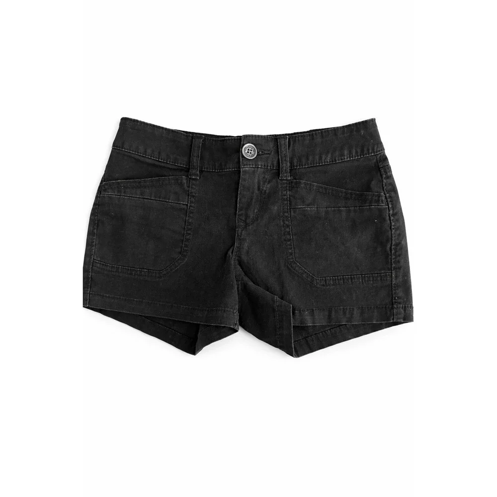 Y2K Unionbay Low‎ Rise Shorts Lot 3 Khaki Black Gray 90s Mini Micro 28x3